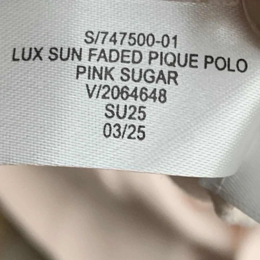Banana‎ Republic Men Size XXL Polo Shirt Pink Short Sleeve Cotton Top Lux Pique